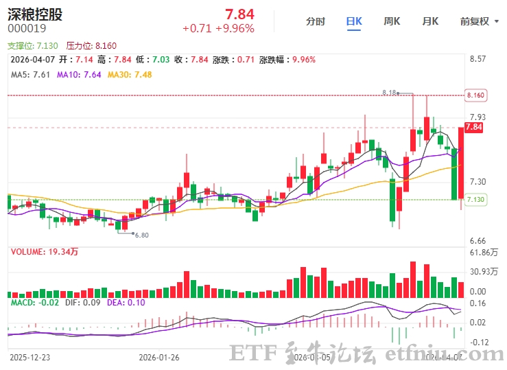 粮食概念板块走高,深粮控股涨停,粮食ETF农业ETF涨超2%